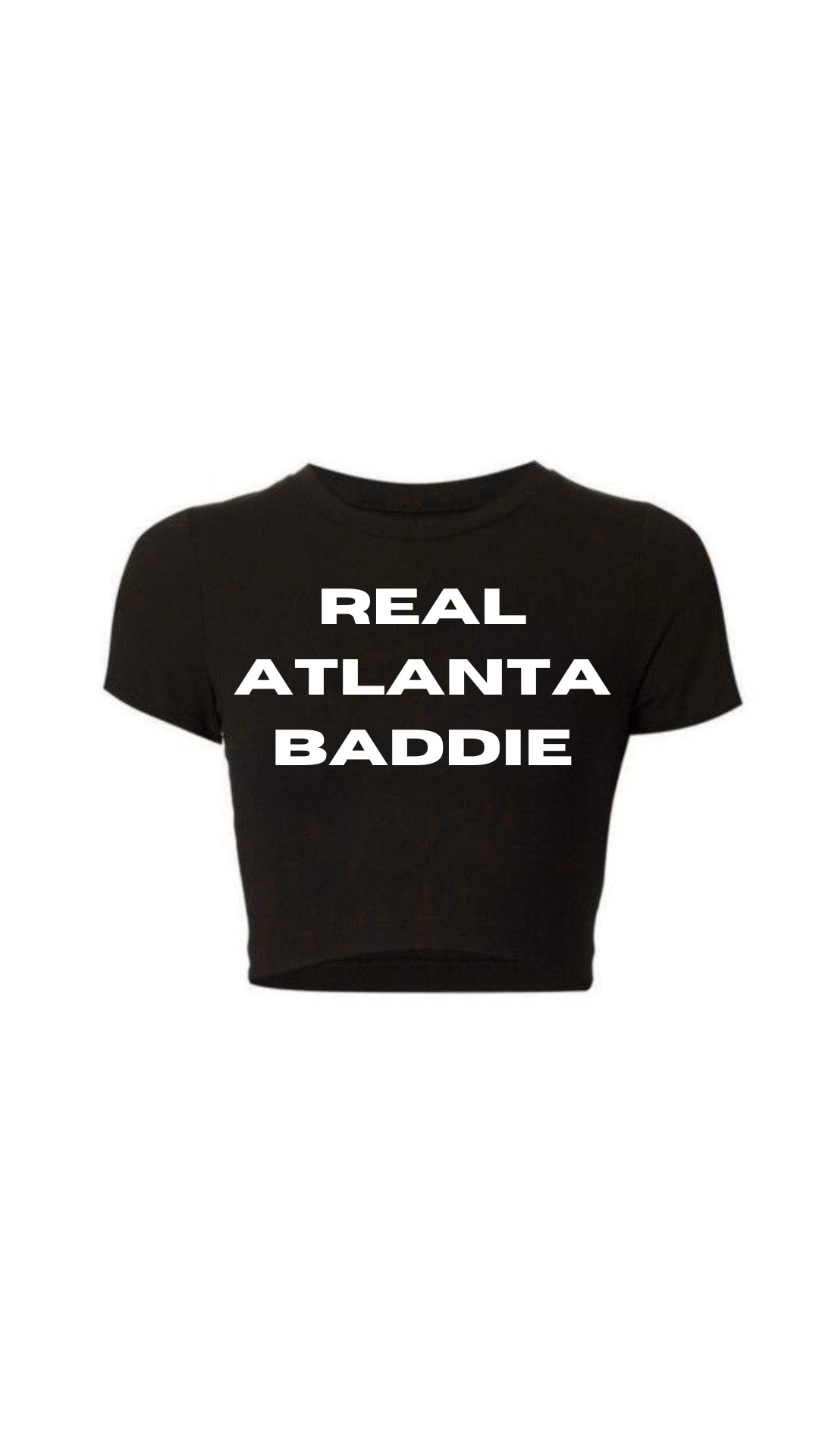 Black Baddie Crop Tee