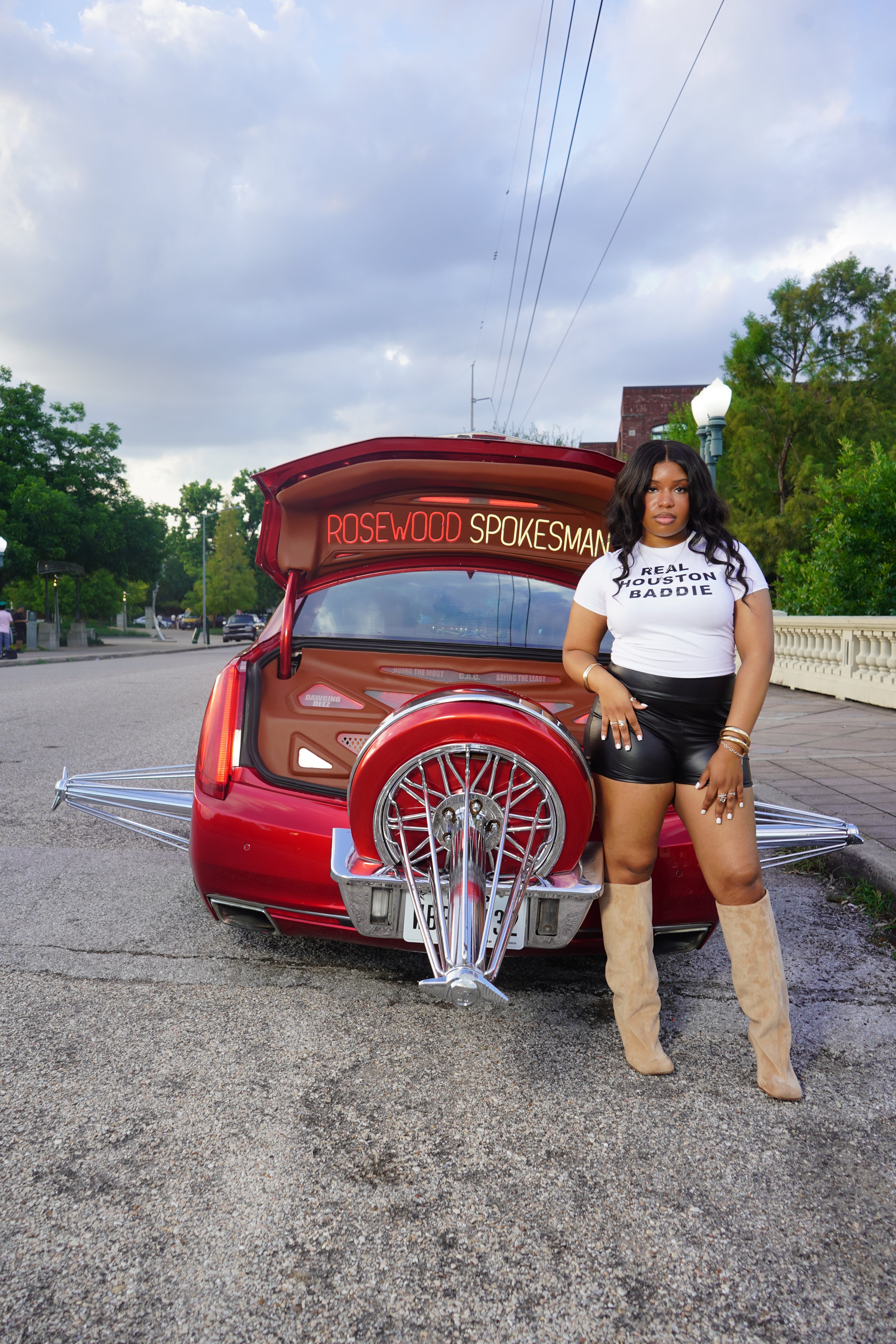 White Baddie Crop Tee